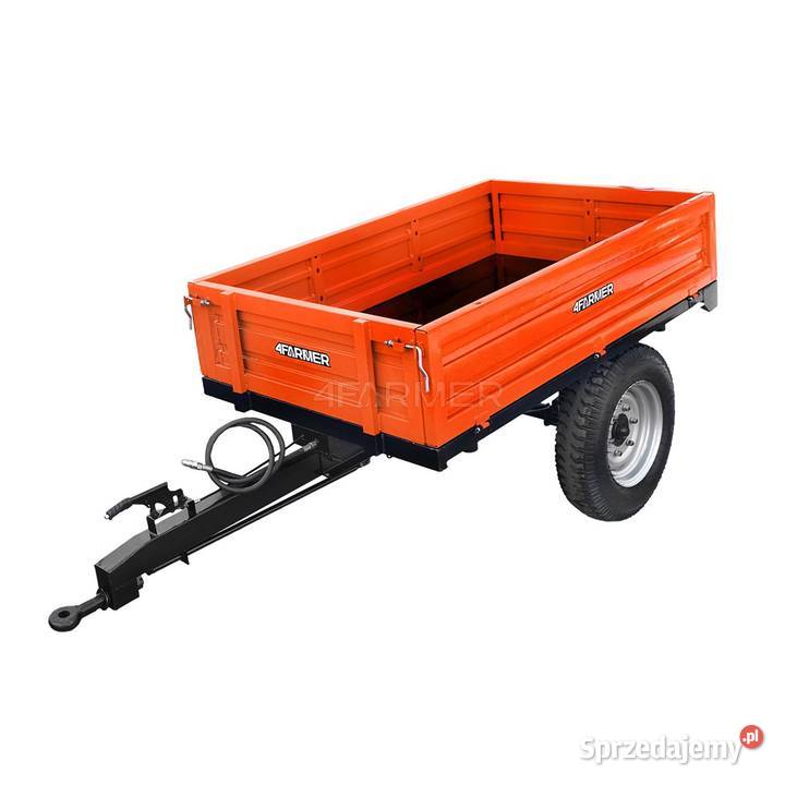 Przyczepa rolnicza jednoosiowa 15T z kiprem Tajęcina