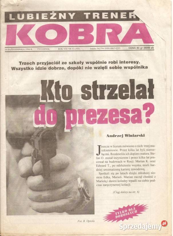 CZASOPISMA PRASA KOBRA 1996 2017 WYPRZEDAŻ ŚWIAT Bydgoszcz sprzedam