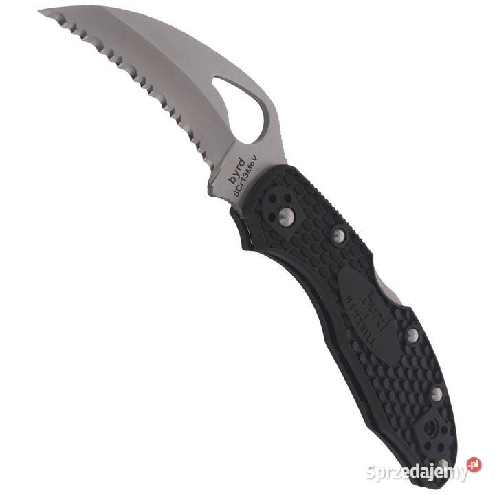 Nóż składany Spyderco Hawkbill Byrd FRN Black Akcesoria, narzędzia i noże Warszawa