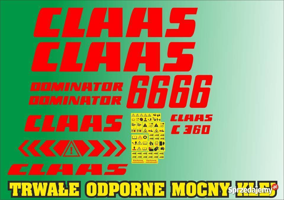 naklejki claas dominator 66 Jeżewo