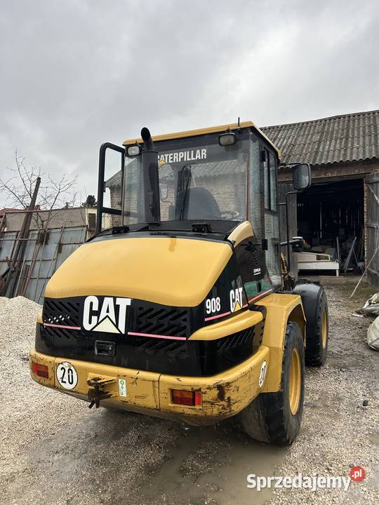 Ładowarka CAT 908 ORYGINAŁ Waga Łyżka Widły Rok produkcji 2005 Piaseczno