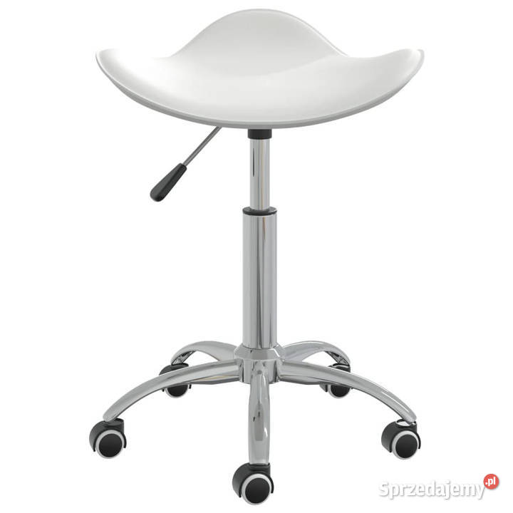 Taboret kosmetyczny biały sztuczna skóra mazowieckie