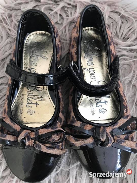 Lakierki panterki baletki 27 16cm Balerinki sprzedam