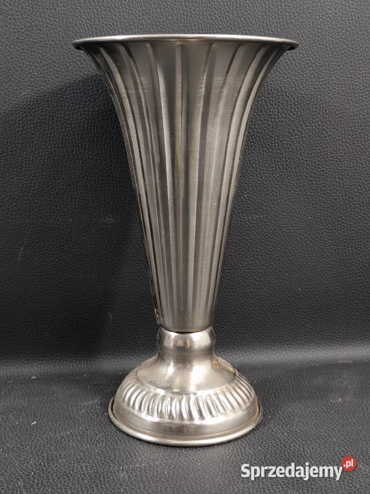 Klasyczny Wazon Platerowany w Stylu Art Deco łódzkie Poddębice