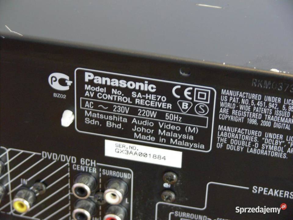 Amplituner Panasonic SAHE70 mocny WYSYŁKA Jasło