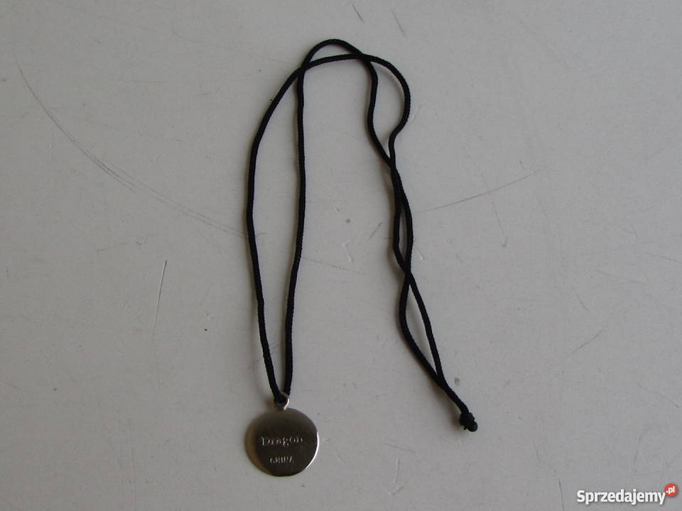 Wisiorek Dragon Smok China na plecionce warmińsko-mazurskie Olecko