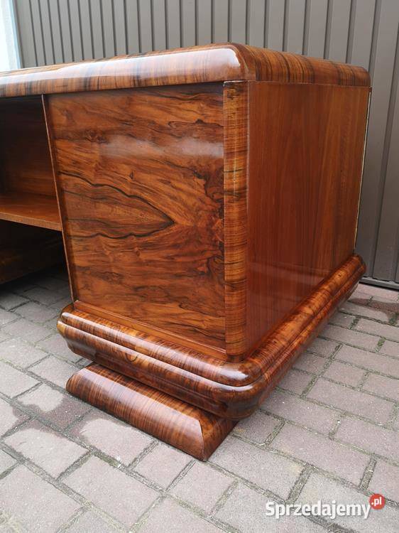 Biurko ARTDECO Orzech Politura Stare Antyk Swarzędz