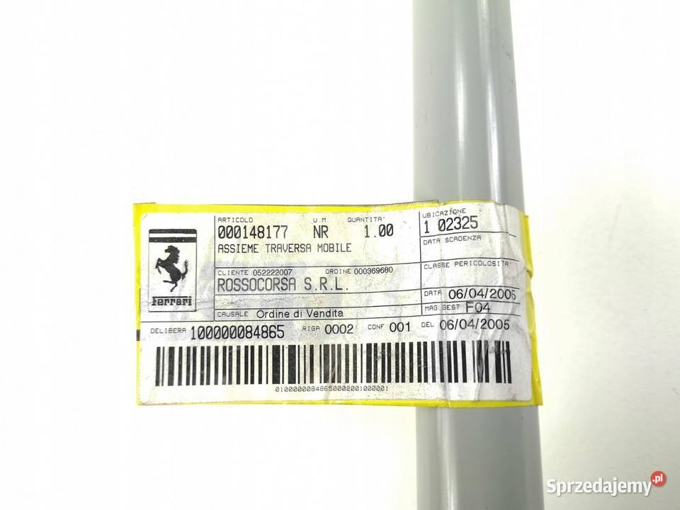 TYLNA BELKA RAMY SILNIKA FERRARI TESTAROSSA 8496 sprzedam