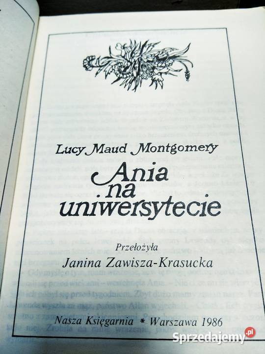 Ania na uniwersytecie książki outlet literatura Antykwariat mazowieckie Warszawa sprzedam