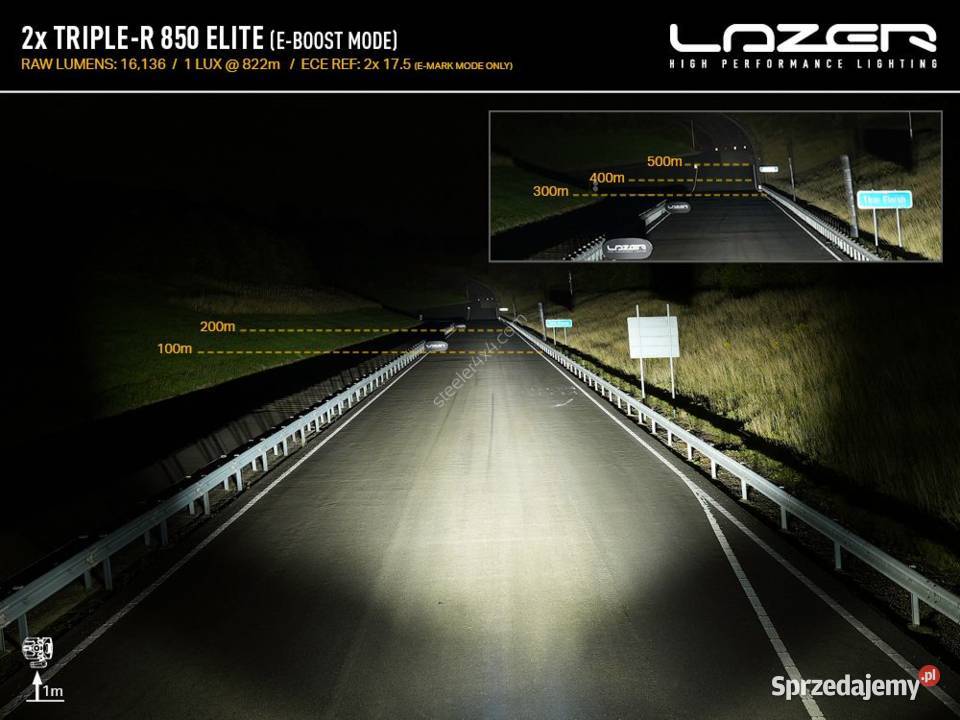 Zestaw dwóch lamp LAZER TRIPLER 850 Elite w