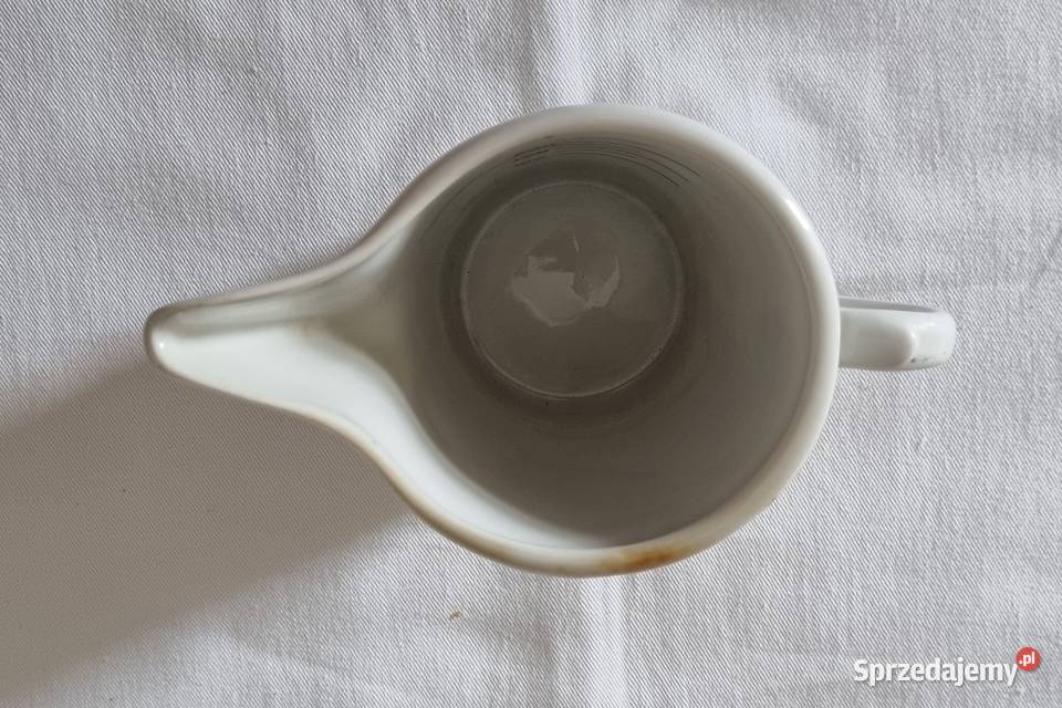 Przedwojenny dzbanek apteczny miarka 250 ml Porcelana i szkło mazowieckie Warszawa