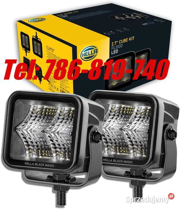 Reflektor dalekosiężny Hella Black Magic Cube Oświetlenie mazowieckie Marki sprzedam
