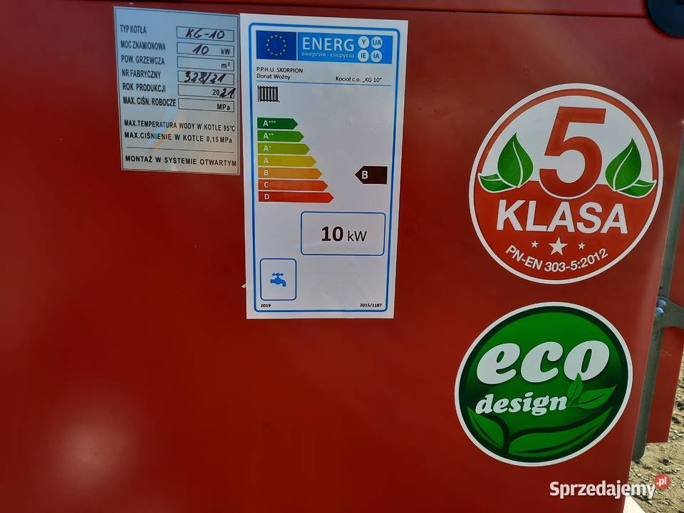 Piec Kocioł PREMIUM 10 kW do 100 m2 KLASA 5 Pleszew