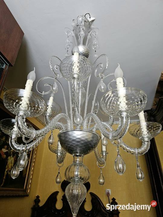 Piękny żyrandol Murano 140 ok1900r wysyłka
