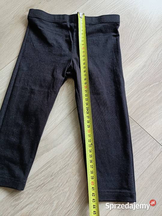 Legginsy rybaczki dziewczęce czarne 110 dziewczynka Płock