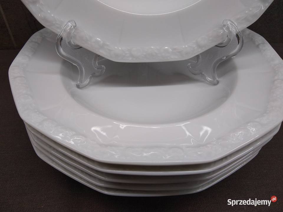 Talerz głęboki Rosenthal Biała Maria Classic 6 Porcelana i szkło wielkopolskie Kalisz