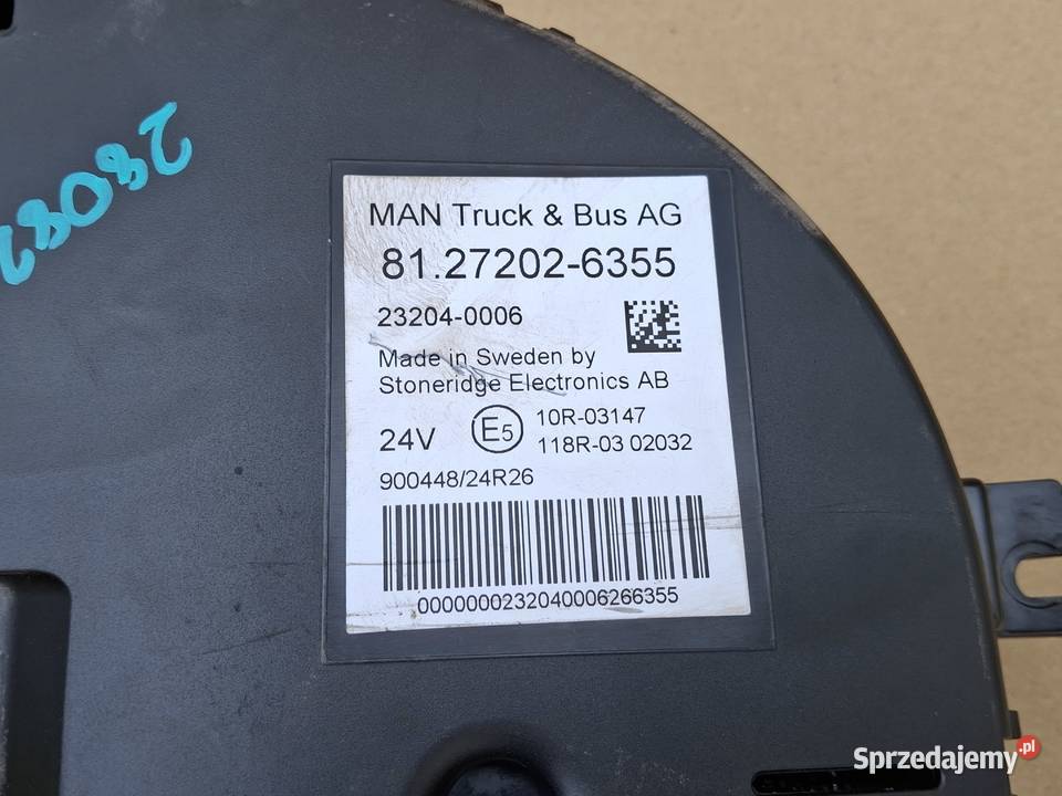 MAN TGX TGS TGM TGL LICZNIK ZEGARY lubuskie Bieleń