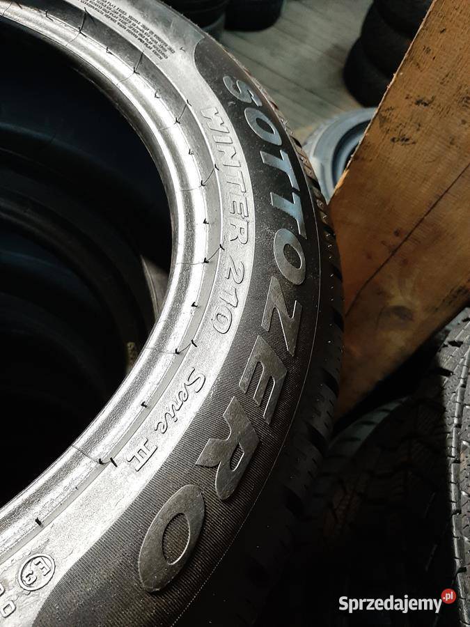 2x Opona UŻYWANA ZIMOWA 20555R17 PIRELLI 119 Zaścianki