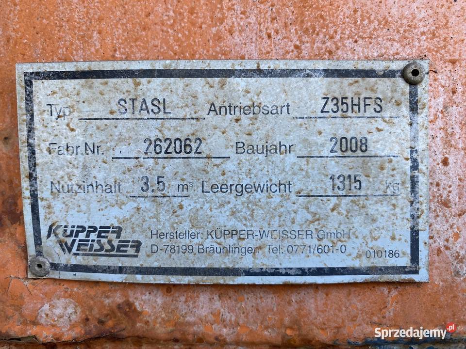 Piaskarka posypywała SOLARKA KUPPER WEISSER sprzedam