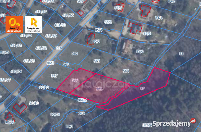 Działka Koleczkowo Jeziorna 5800m2