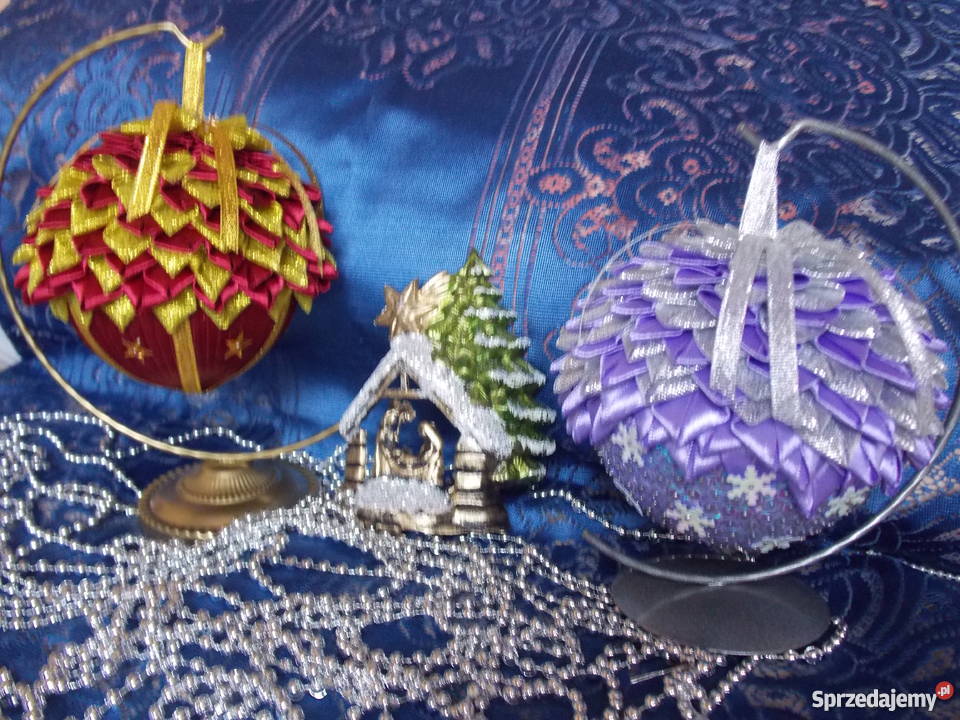 Bombki karczoch ze wstążki małopolskie Nowy Sącz