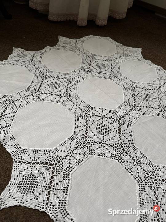 obrus szydełkowy rękodzieło wysokiej jakości Zabrze