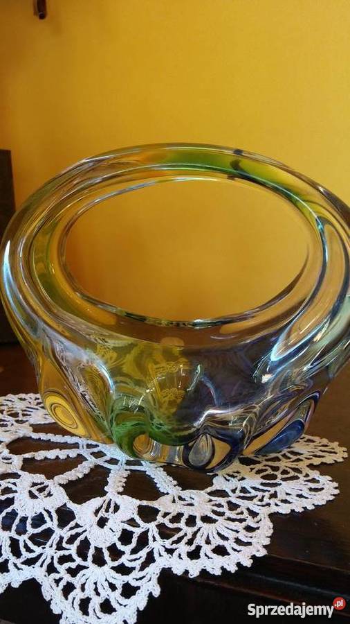 Kosz szkalny Hospodka Borocrystal Czechosłwoacja Łódź