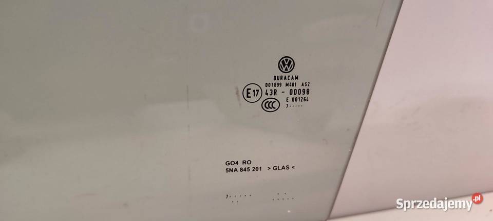 VW TIGUAN II SZYBA DRZWI LEWY PRZÓD 5NA845201 osobowe