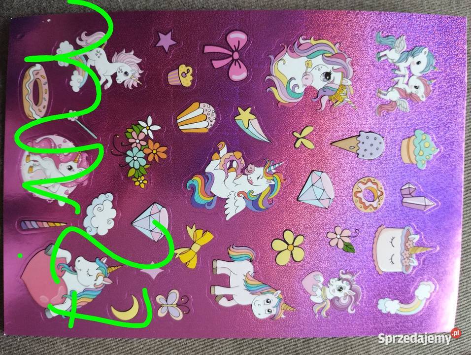 Jednorożce naklejki podlaskie Siemiatycze sprzedam