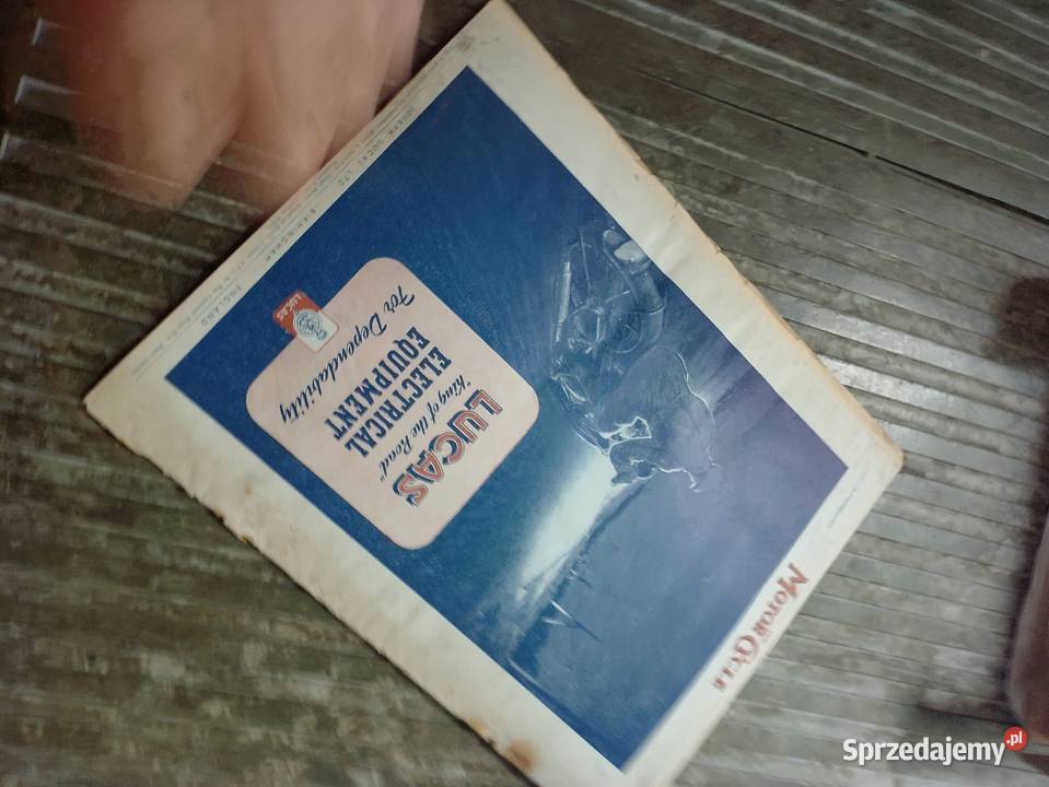 Moto cycles angielską gazet motorowa z 1947 Jarosław