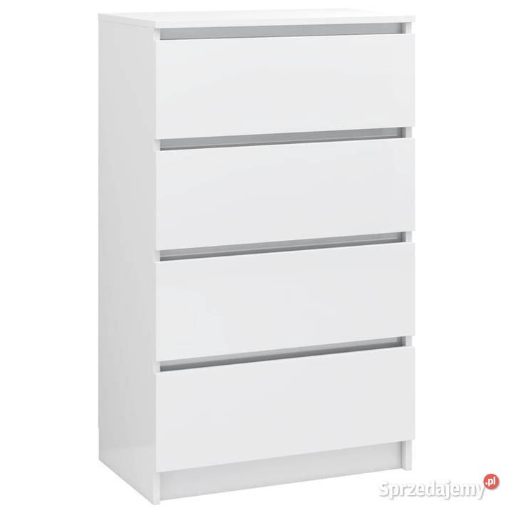 Komoda biała z połyskiem 60x35x985 materiał Warszawa
