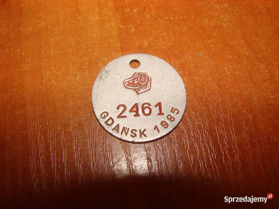 Gdańsk 1985 psi identyfikator Pruszcz Gdański