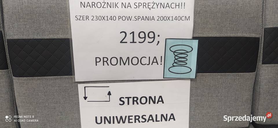 NAROŻNIK NA SPRĘŻYNACH W SUPER Toruń