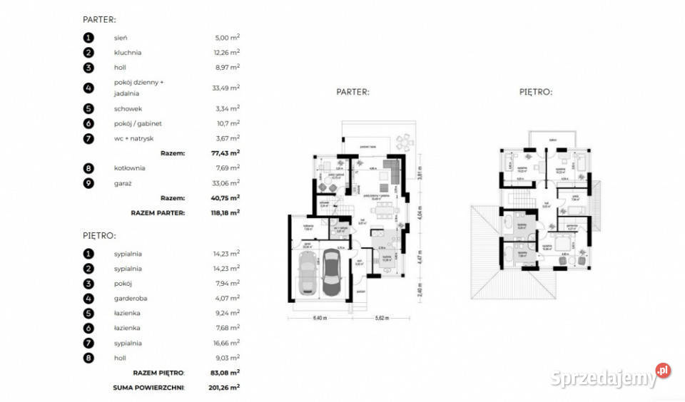 Nowoczesny dom Helios przestrzeń światło i 201m2 Sprzedaż Sulejówek