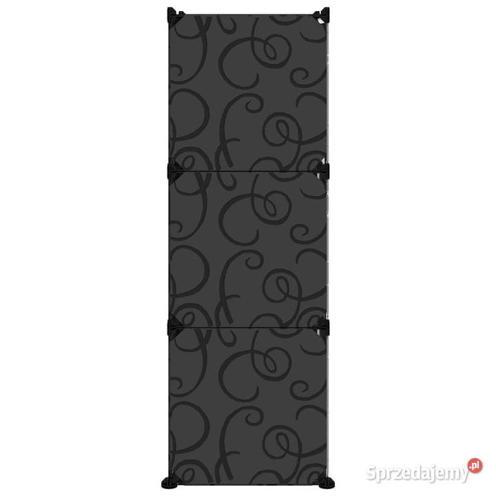 Stojak na buty czarny 845x31x935 PP WM340566