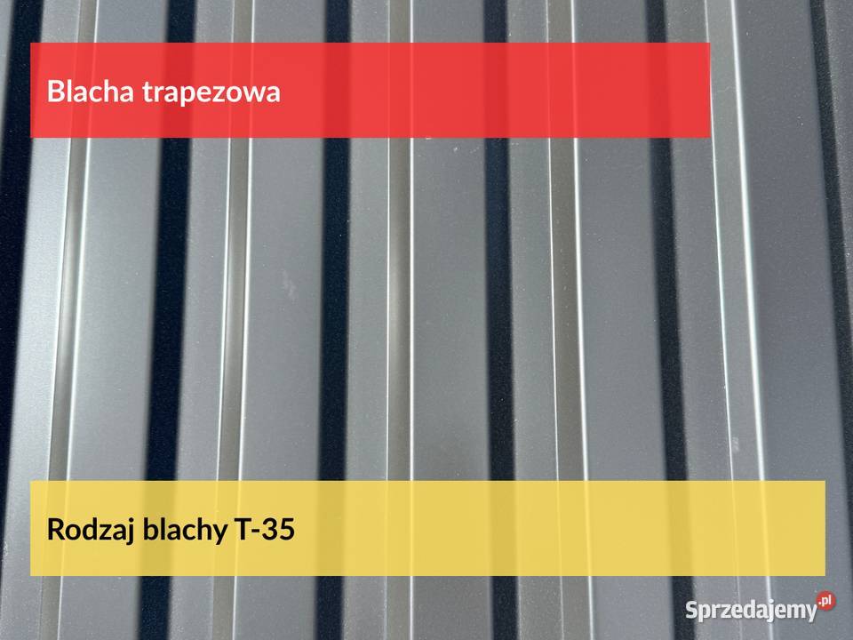 Blacha Trapezowa T35 2 gat w kolorze 9005 Czarny Puszczykowo