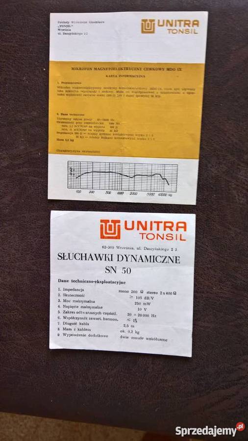 Karta Informacyjna Mikrofon Magnetoelektroniczny dolnośląskie Wrocław