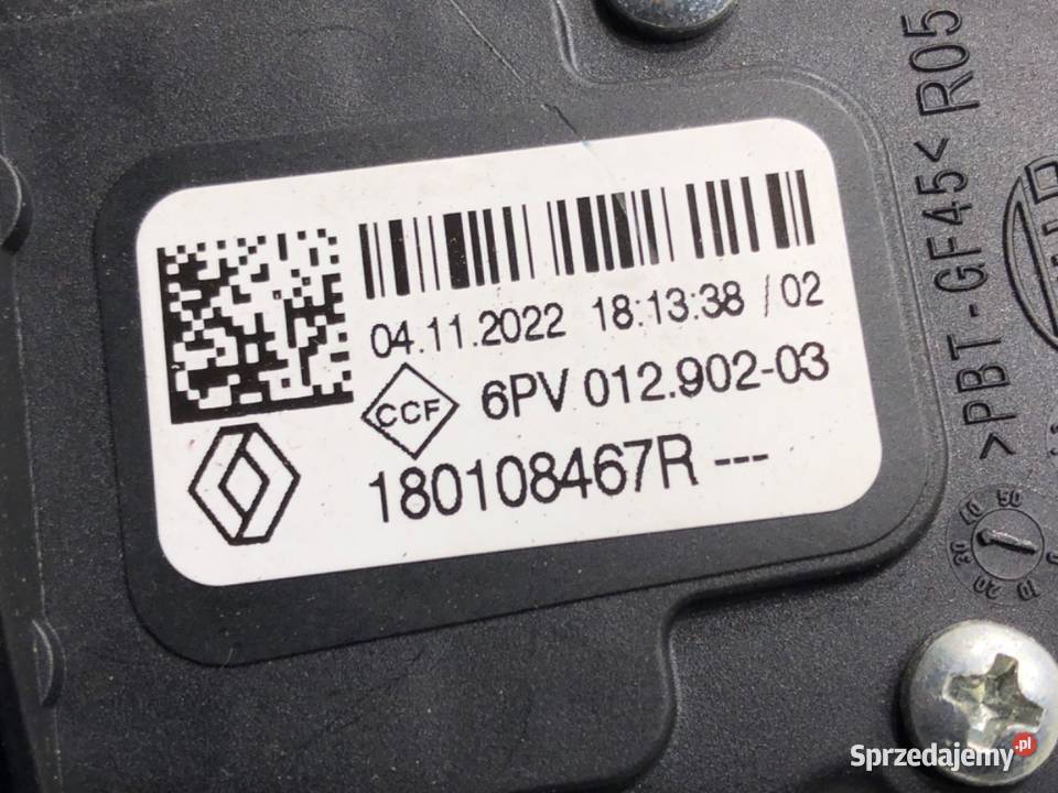 POTENCJOMETR GAZU RENAULT CLIO V 180108467R 16 Potencjometry