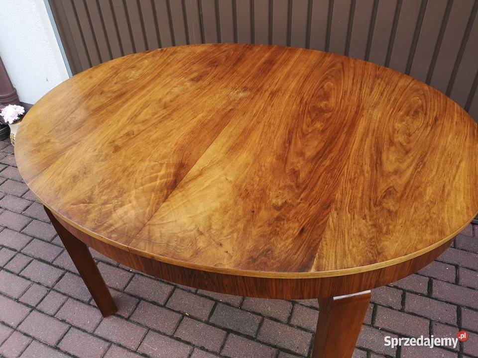 Stół Orzech Antyk Stary Rozkładany Duży Swarzędz