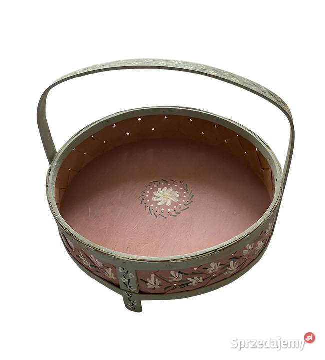 Koszyczek drewniany ręcznie malowany Gunna 92 Warszawa