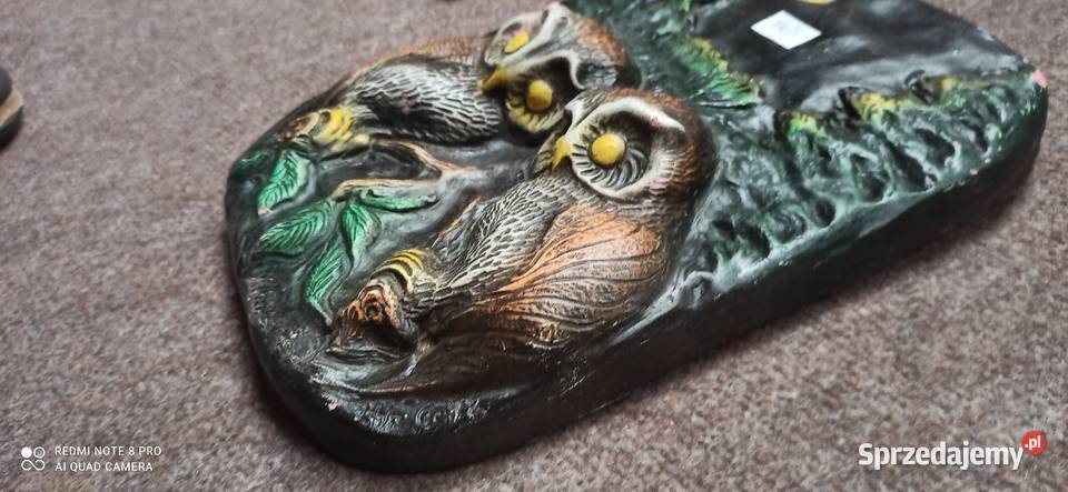 Kafel ceramiczny z 2 sowami Syg R Ch C D