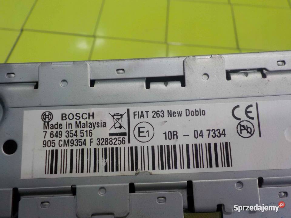 OPEL COMBO D 16r radio CD 7649354516 Suków