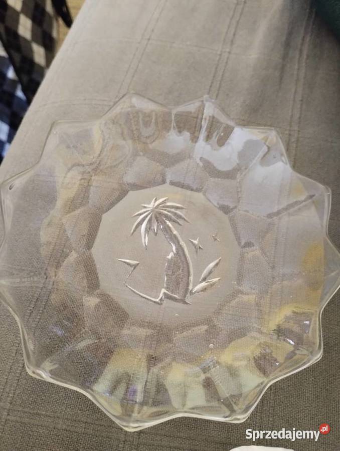 PRL talerzyk mały palma Hortensja Łódź