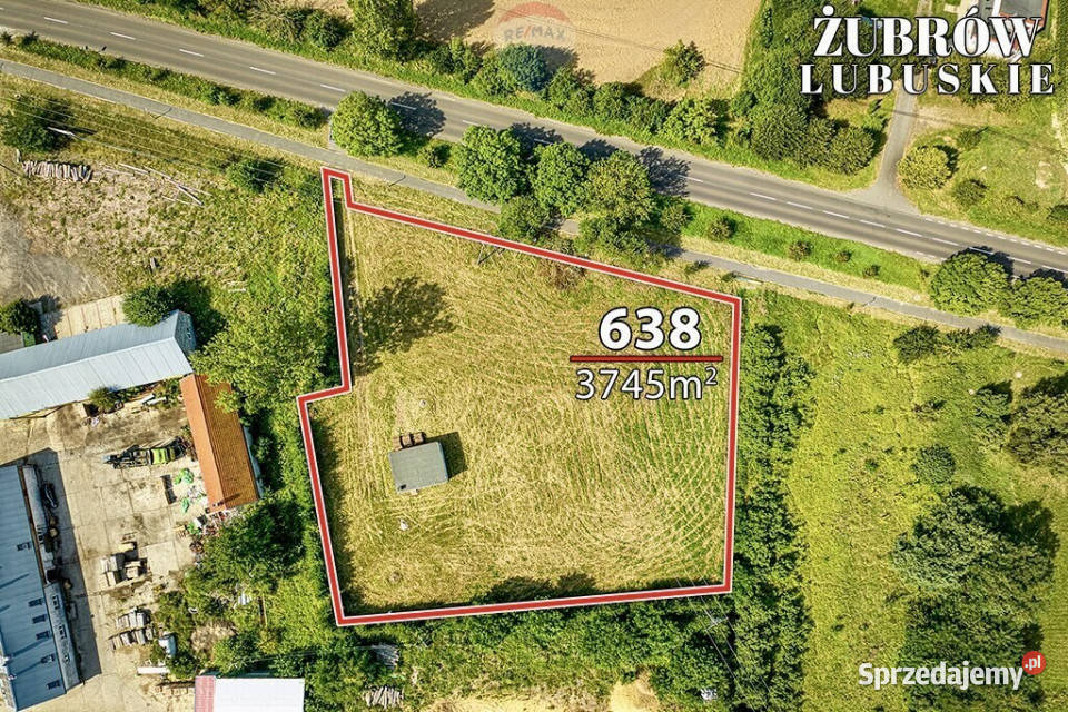 Działka inwestycyjna z WZ 3745 m 0m Grunty i działki Żubrów
