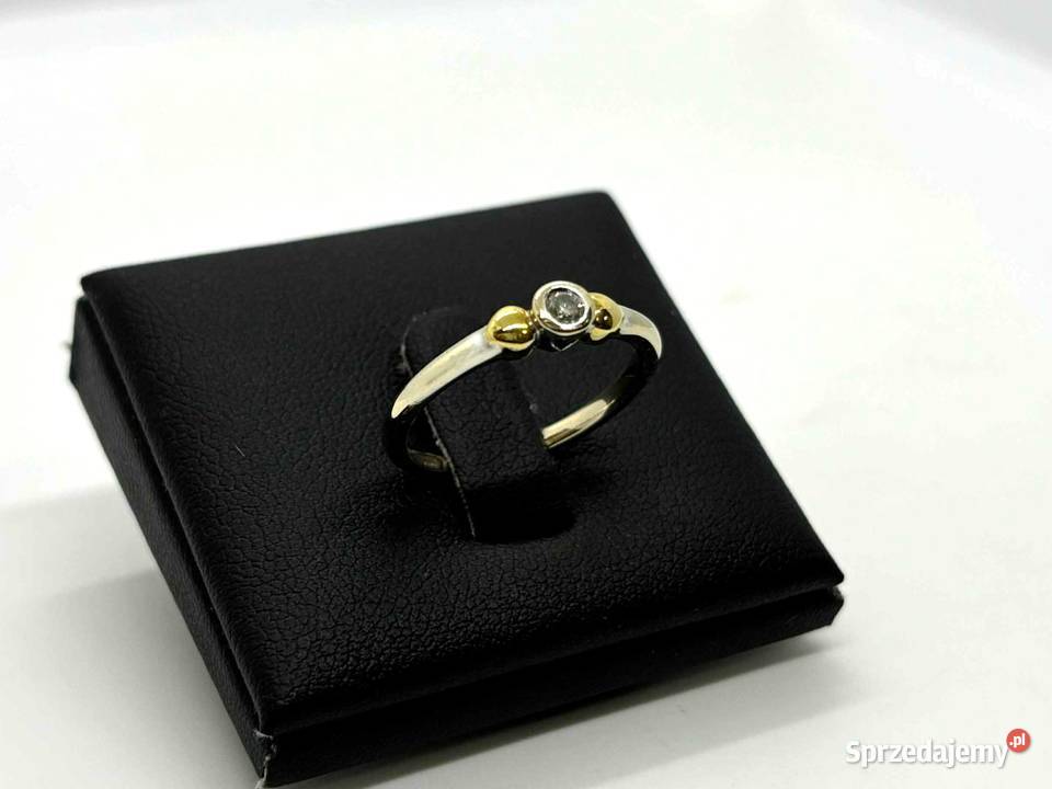 Złoty Pierścionek z Diamentem pr 750 294g