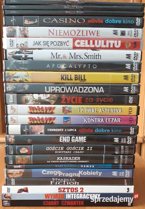 Kolekcja filmów DVD komedia akcja przygodowe