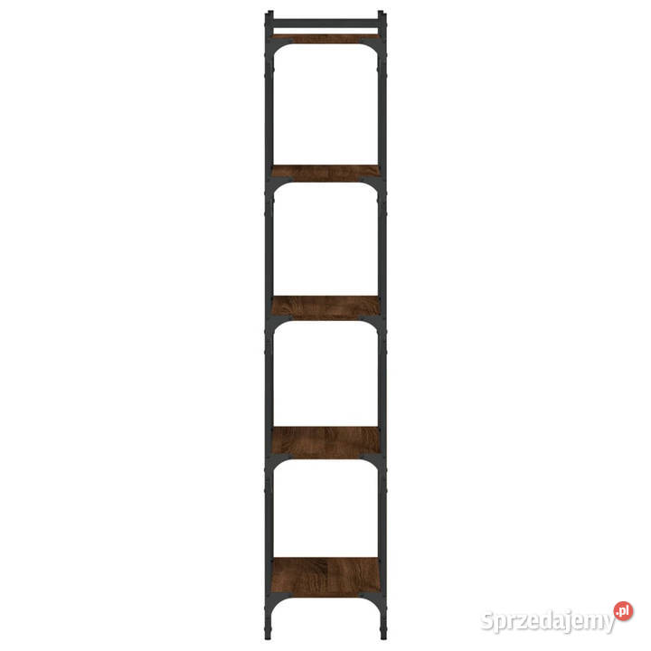 5poziomowy regał na książki brązowy dąb40x30x154