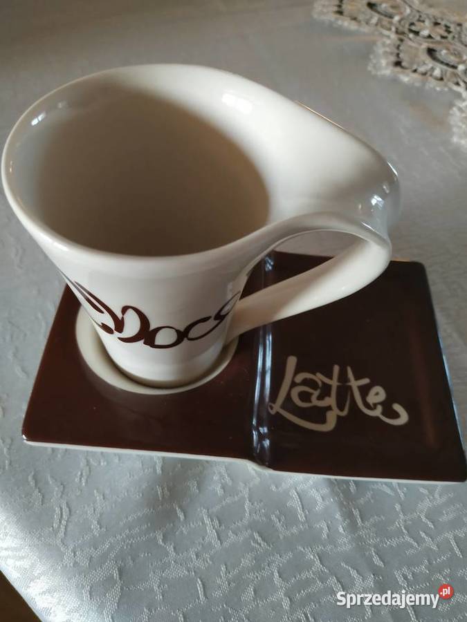 Zestaw porcelanowy filiżanka i spodek Chocolatte