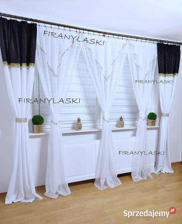 Firana 400x250 firany białe czarne firanki do Radzyń Podlaski