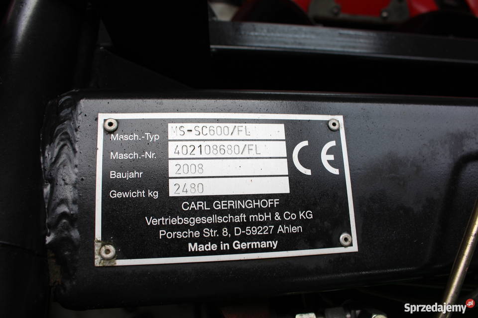 Geringhoff MSSC 600FL przystawka do kukurydzy Kombajny Sokoły